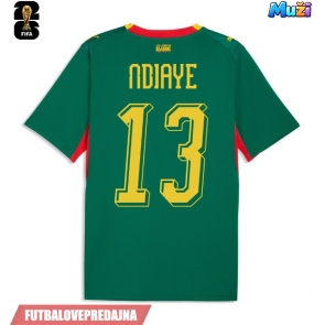 Lacne Muži Futbalové dres Senegal Iliman Ndiaye #13 MS 2026 Krátky Rukáv - Preč